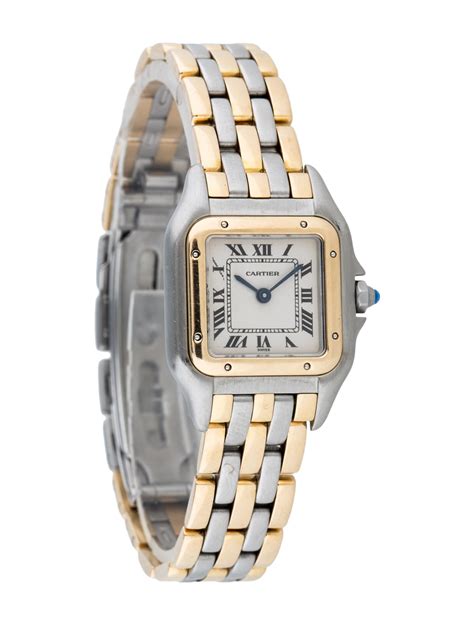 cartier 2 tone watch|panthere de cartier watches.